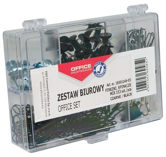 Office Products, zestaw biurowy, czarny Office Products