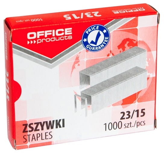 Office Products, Zszywki 23/15, 1000 szt. Office Products