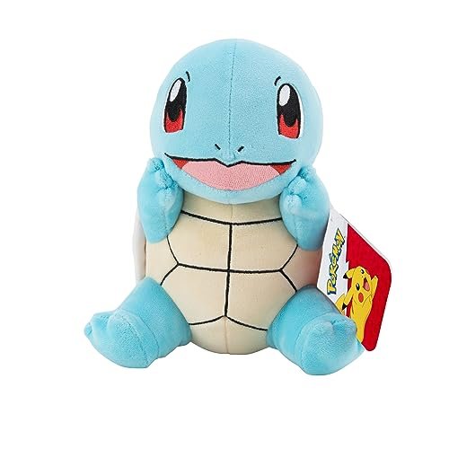 Oficjalna i najwyższej jakości Pokémon 8-calowy Squirtle Urocza, wyjątkowo miękka, pluszowa zabawka, idealna do zabawy i wystawiania - muszę je wszystkie złapać Pokemon
