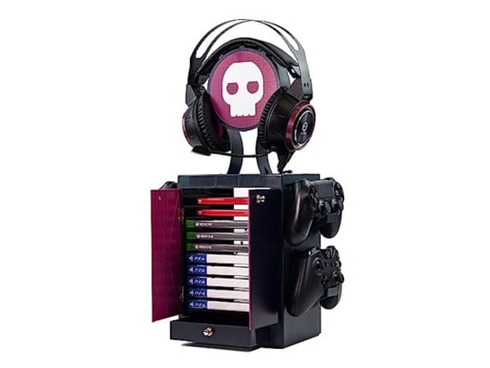 Oficjalna szafka do gier Numskull NS2442, uchwyt na kontroler, stojak na słuchawki do PS5, Xbox Series XS, Nintendo Switch - oficjalne towary Inna marka