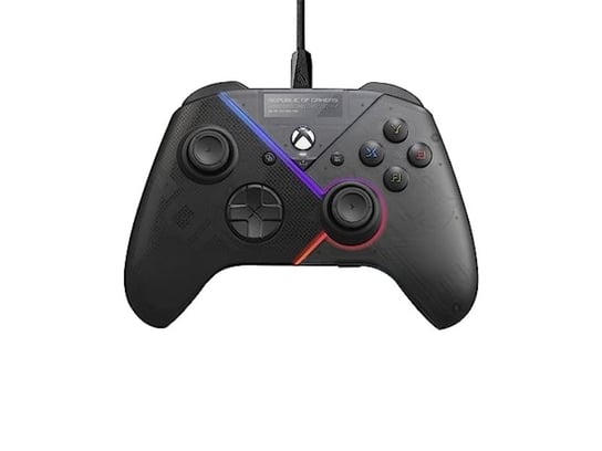 Oficjalnie licencjonowany kontroler Xbox firmy ASUS ROG Raikiri, przyciski i wyzwalacze z możliwością ponownego przypisania, 2 przyciski tylne, wyzwalacze krokowe i liniowe The Game Bakers