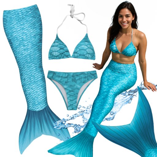 Ogon Syreny Syreni Strój Kąpielowy Syrenka Kostium Syrena 3W1 Cosplay 158 / 164 Cm S / M (Z Metki Xl) Hopki