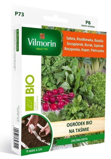 Ogródek warzywny BIO na taśmie ZIELONA DIETA 9 taśm Vilmorin Inna marka