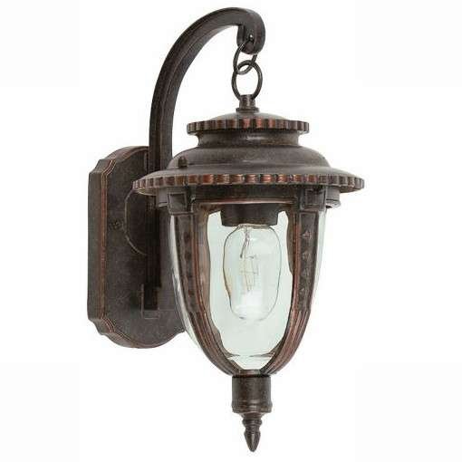 Ogrodowa LAMPA ścienna STL2/M WB Elstead elewacyjna OPRAWA zewnętrzna outdoor vintage IP44 brąz przezroczysta ELSTEAD LIGHTING