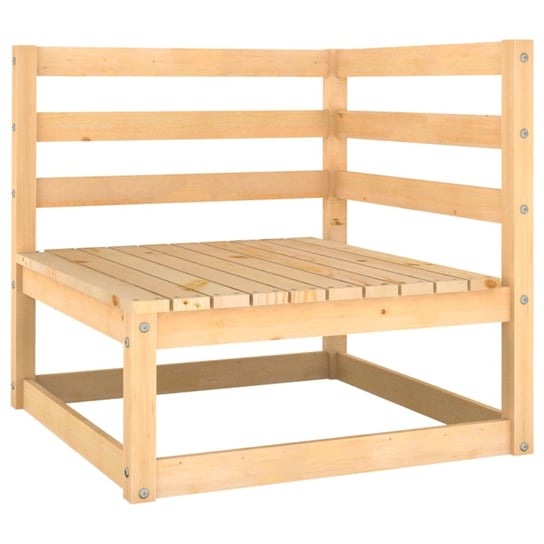 Ogrodowa sofa narożna, lite drewno sosnowe vidaXL