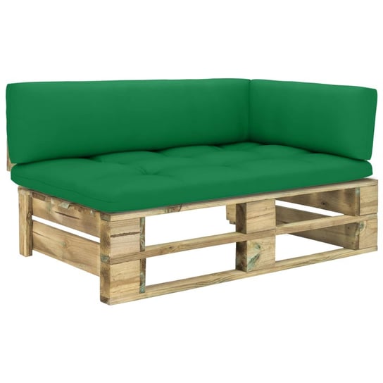 Ogrodowa sofa narożna z drewnianych palet - 110x66 / AAALOE Inna marka