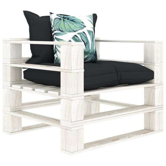 Ogrodowe siedzisko z palet z poduszkami w 2 kolorach, drewniane vidaXL
