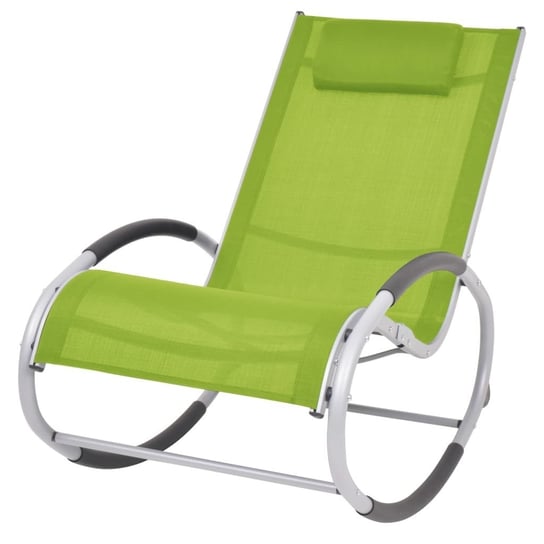 Ogrodowy fotel bujany VIDAXL, zielony, 62x82x122 cm vidaXL