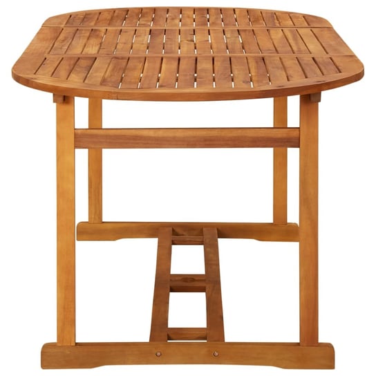 Ogrodowy stół jadalniany, lite drewno akacjowe, 180x90x75 cm Shumee