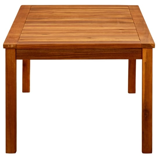 Ogrodowy stolik kawowy, lite drewno akacjowe, 110x60x45 cm Shumee