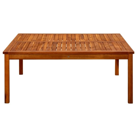 Ogrodowy stolik kawowy z litego drewna akacjowego, 110x110x45 cm Shumee