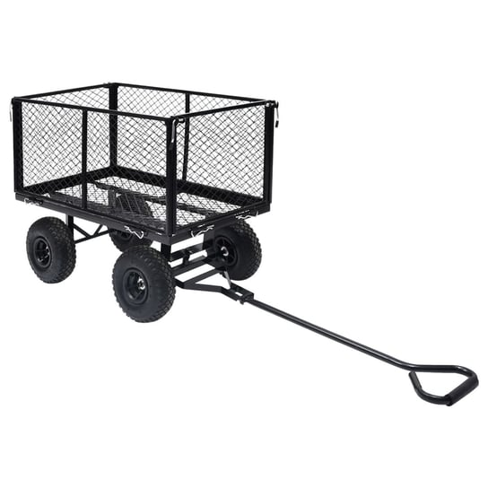 Ogrodowy wózek ręczny, czarny, 350 kg vidaXL