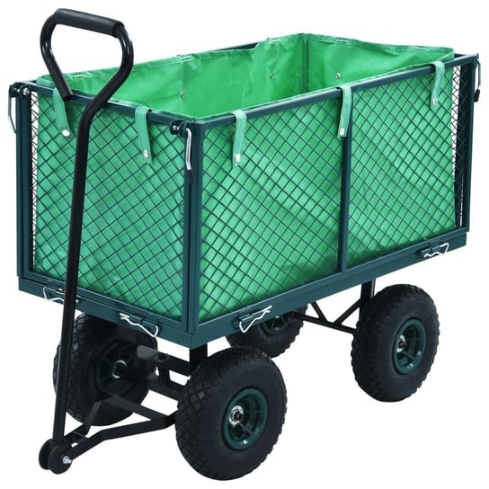 Ogrodowy wózek ręczny, zielony, 350 kg vidaXL