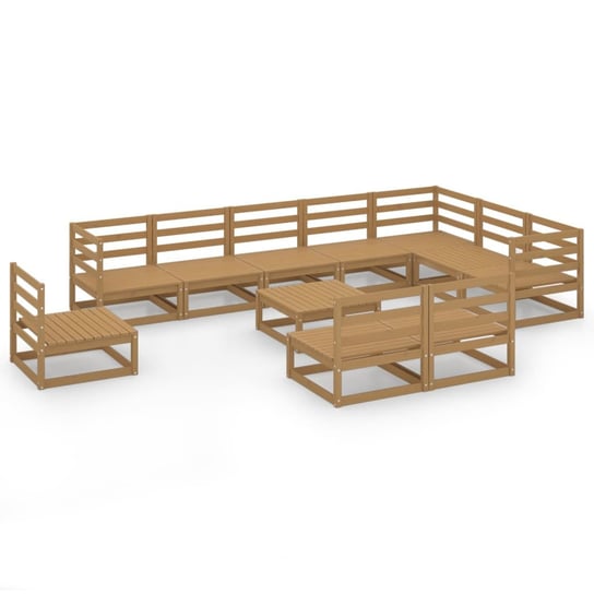 Ogrodowy zestaw mebli wypoczynkowych - Lite drewno Inna marka
