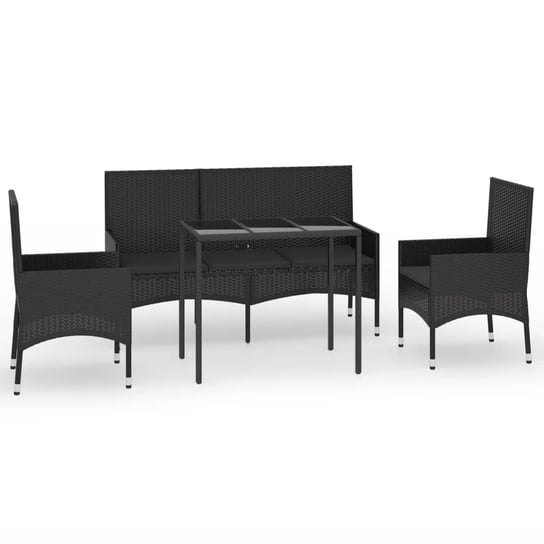 Ogrodowy zestaw wypoczynkowy - czarny, 2 krzesła, Inna marka