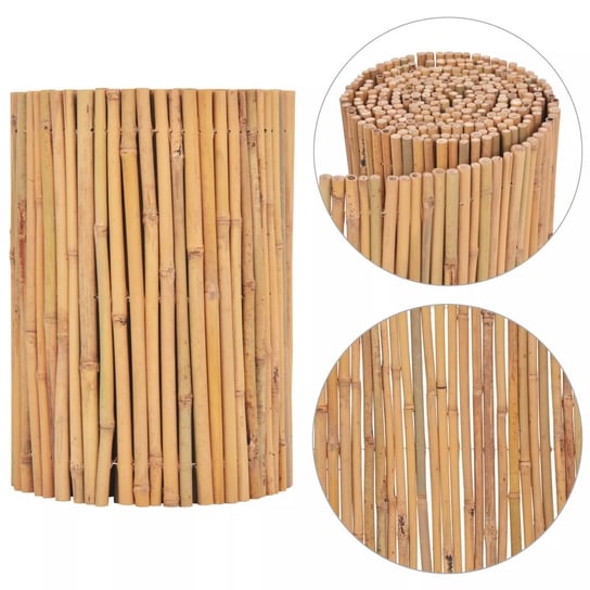 Ogrodzenie bambusowe vidaXL, brązowe, 0,3x5 m vidaXL