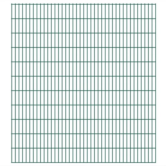 Ogrodzenie panelowe VIDAXL, 7 szt., 2D, zielone, 2,23x2,008 m, 14 m vidaXL