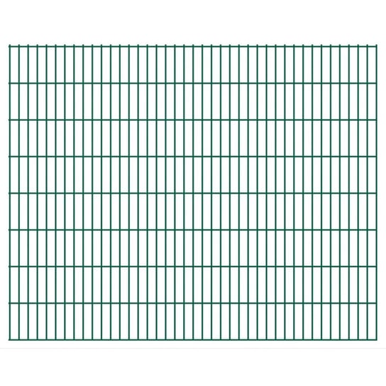 Ogrodzenie panelowe vidaXL, 9 szt., 2D, zielone, 1,63x2,008 m, 18 m vidaXL