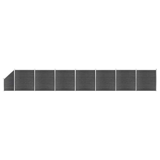 Ogrodzeniowy Panel WPC - 1311 x (105-186) cm - cza / AAALOE Inna marka