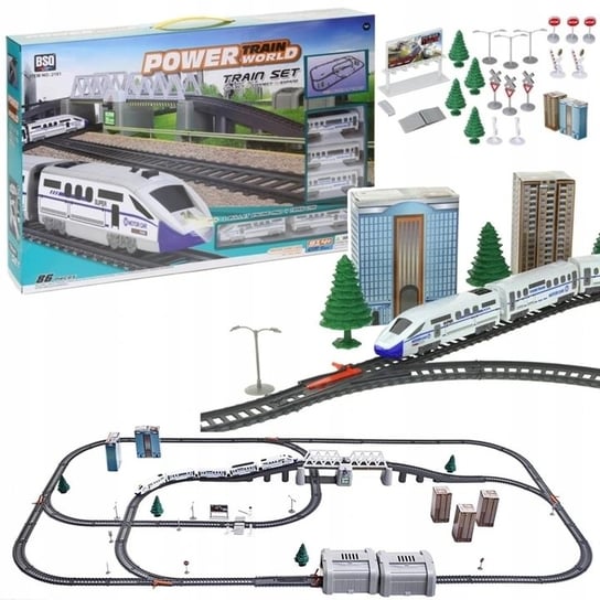 Ogromna Kolejka Elektryczna Pociąg Tor 914 Cm Most SuperZabaweczki