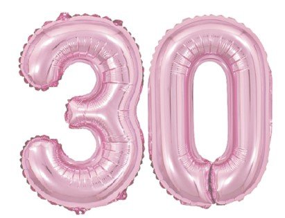 Ogromne Balony Różowy Cyfra 30 Urodzinowe 100CM ! GrandGift