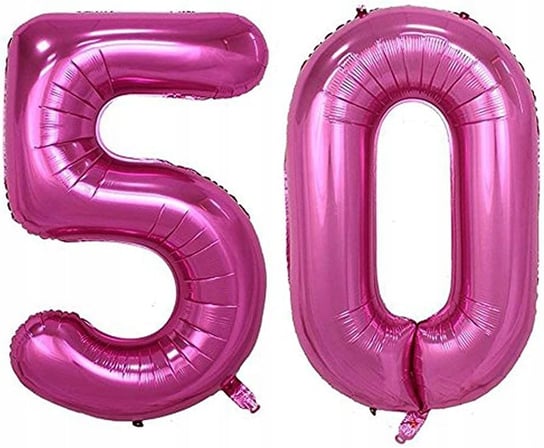 Ogromne Balony Różowy Cyfra 50 Urodzinowe 100CM GoDan