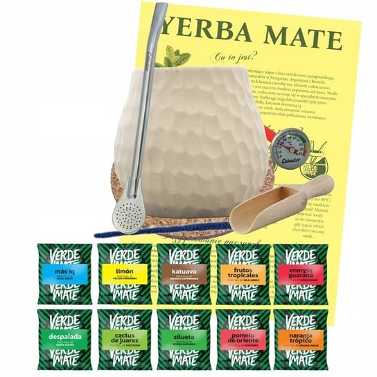 Ogromny Zestaw Startowy Yerba Mate 10x50g 500g Verde Mate