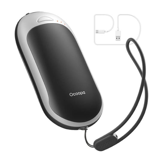 Ogrzewacz do rąk z funkcją powerbanku Ocoopa HotPal PD 5000 mAh, USB-C, biało-czarny OCoopa