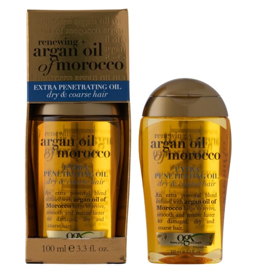 OGX Argan Oil Of Morocco, Odżywczy Olejek Do Włosów Suchych, 100ml OGX
