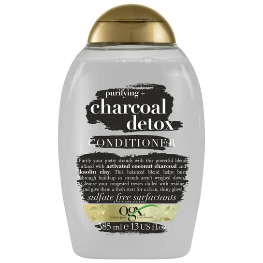 OGX Charcoal Detox, Odżywka Głęboko Oczyszczająca, 385ml OGX