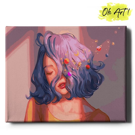 Oh Art! | Malowanie po numerach NA RAMIE, 40x50 | Marzenia dziewczyny Oh Art!