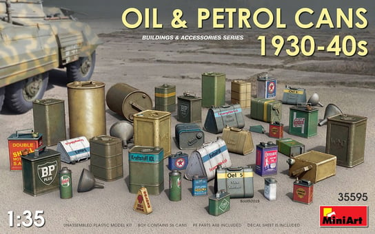 Oil and Petrol Cans 1930-40s 1:35 MiniArt 35595 MiniArt