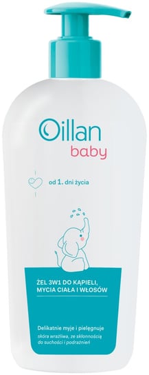 OILLAN Baby Żel 3w1 do kąpieli, mycia ciała i włosów 750 ml Oillan