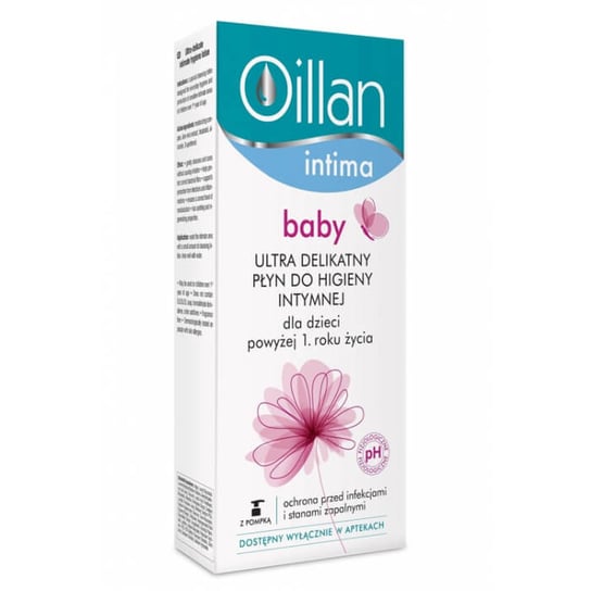 Oillan, Intima Baby, ultradelikatny płyn do higieny intymnej dla dzieci powyżej 1. roku życia, 200 ml Oillan