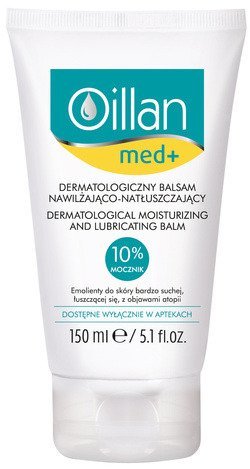 Oillan Med+, Dermatologiczny balsam nawilżająco-natłuszczający, 150 ml Oillan Baby