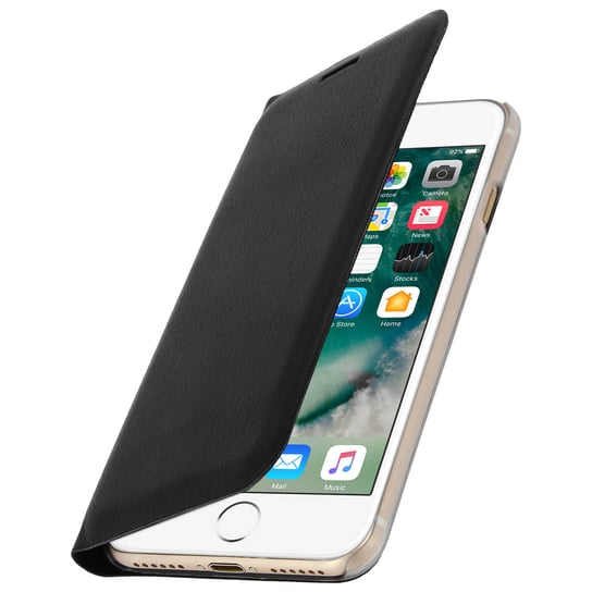 Okładka Flip Book, etui-portfel z podstawką do Apple iPhone 7, iPhone 8 – czarne Avizar