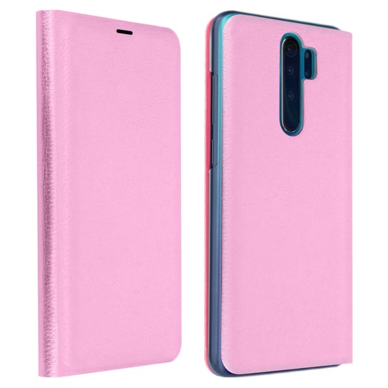 Okładka Flip Book, etui-portfel z podstawką do Xiaomi Redmi Note 8 Pro – różowe Avizar
