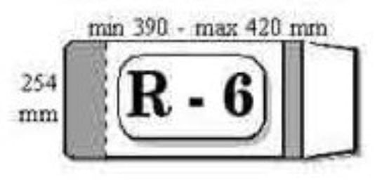 Okładka książkowa reg.R-6 wys. 254mm x obw. 390mm - 420mm p50 IKS cena za 1szt (IKS R6) IKS