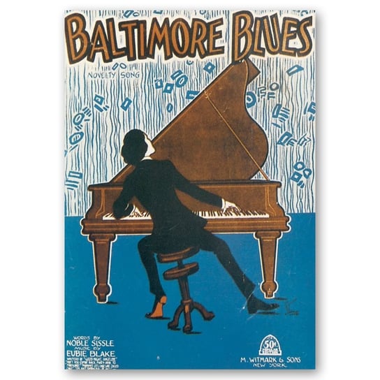Okładka muzyczna Baltimore Blues 50x70 Legendarte