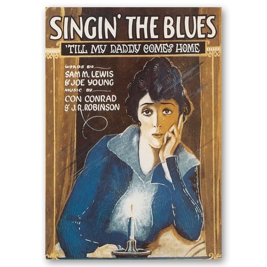 Okładka muzyczna Singin' The Blues 50x70 Legendarte