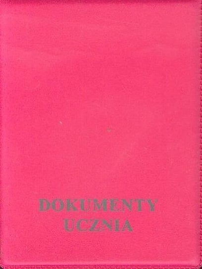 Okładka na dokumenty ucznia, różowa Biurfol