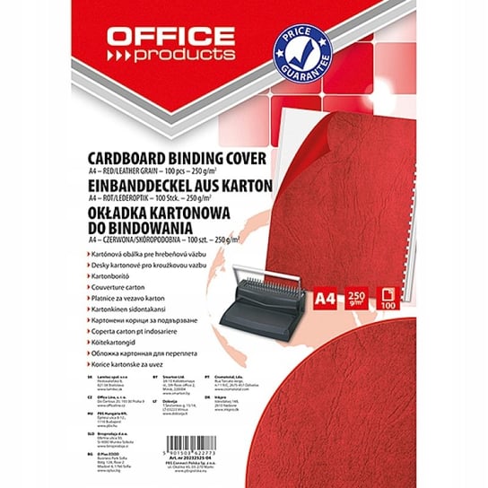 Okładki do bindowania karton A4 250gsm Office Products