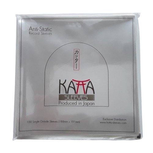 Okładki zewnętrzne na winyle 7" (single) KATTA JAPAN  przejrzyste 100 szt. KATTA Sleeves