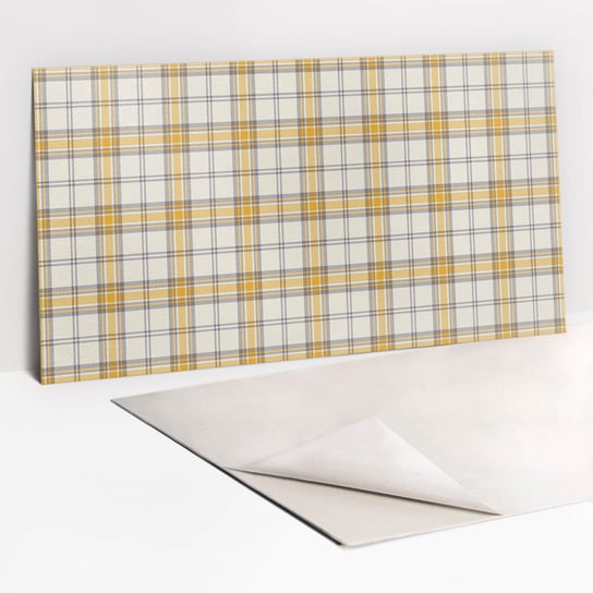 Okładzina Ścienna z Winylu 100x50 cm - Abstrakcyjne żółte linie Tulup