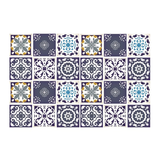 Okleina kafelkowa 24szt talaverowe kolory 20x20 cm, Coloray Coloray