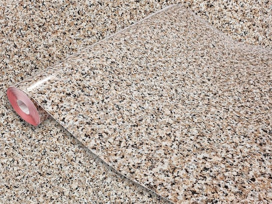 Okleina Meblowa Samoprzylepna Granit Beżowy Na Drzwi Regał Meble 90x210 DecoMeister