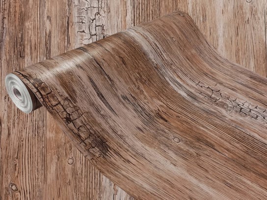 Okleina Samoprzylepna Drewnopodobna Drewno Stare Na Blat Szafę Meble 45x240 DecoMeister