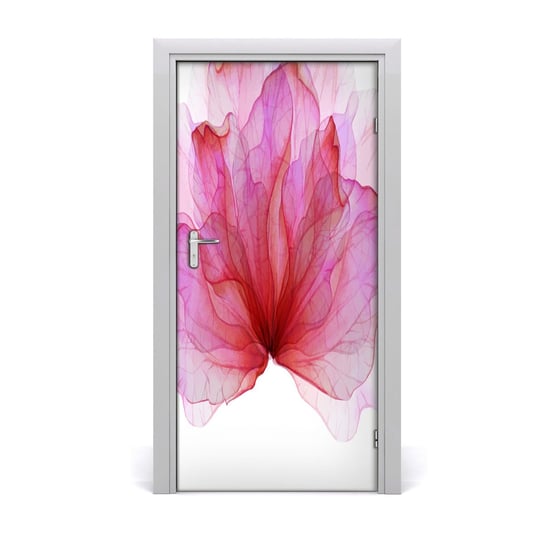 Okleina samoprzylepna na drzwi Różowy kwiat, Tulup Tulup
