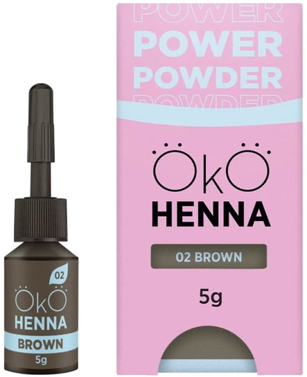 ОКО, Henna do brwi, Power Powder nr 02 brown, 5 g Project Lashes