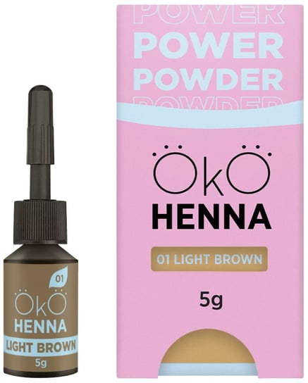 OKO, Henna pudrowa do brwi, #01 Light brown, 5g Project Lashes